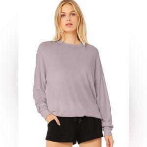 ALO Yoga Lavender Smoke Soho Pullover